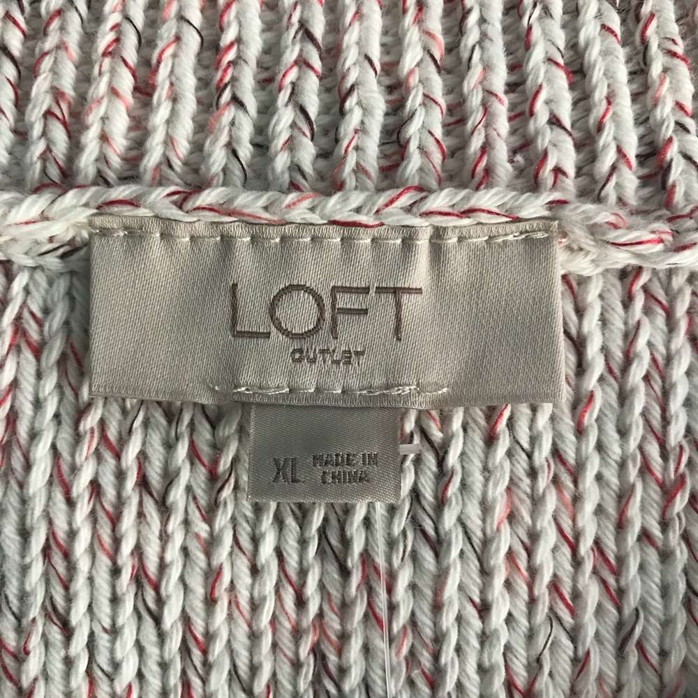 NWT Loft outlet side tie sweater XL - Picture 6 of 8